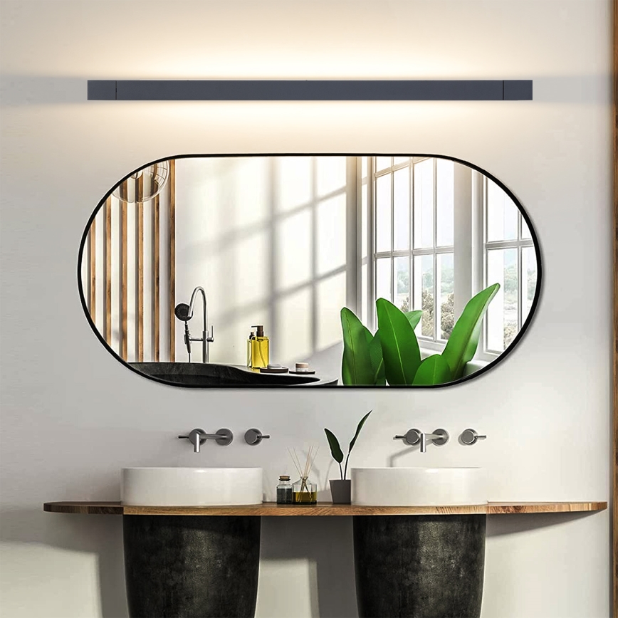 Brilagi - LED kupatilsko osvetljenje za ogledalo AQUA LINE LED/24W/230V 90 cm IP44 crna CRI 90