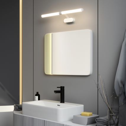 Brilagi - LED kupatilsko osvetljenje za ogledalo 2u1 TUBEO LED/8W/230V 60 cm IP44 belo
