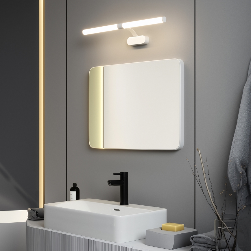 Brilagi - LED kupatilsko osvetljenje za ogledalo 2u1 TUBEO LED/8W/230V 60 cm IP44 belo