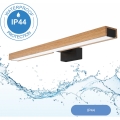 Brilagi - LED kupatilsko osvetljenje za ogledalo WOODY MIRROR LED/12W/230V 60 cm IP44 hrast/crna