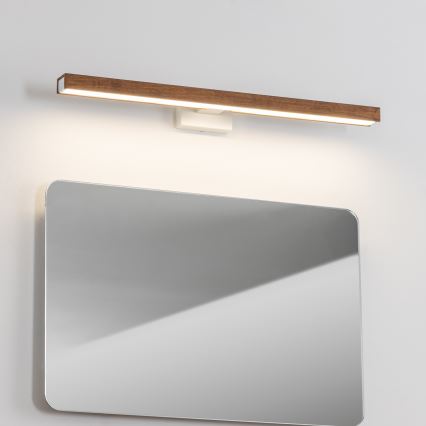 Brilagi - LED kupatilsko osvetljenje za ogledalo WOODY MIRROR LED/12W/230V 60 cm IP44 hrast trešnja/bela