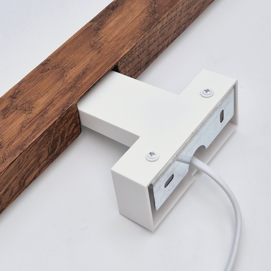 Brilagi - LED kupatilsko osvetljenje za ogledalo WOODY MIRROR LED/12W/230V 60 cm IP44 hrast trešnja/bela