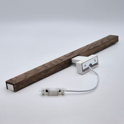 Brilagi - LED osvetljenje za kupatilsko ogledalo WOODY MIRROR LED/12W/230V 60 cm IP44 hrast orah/bela