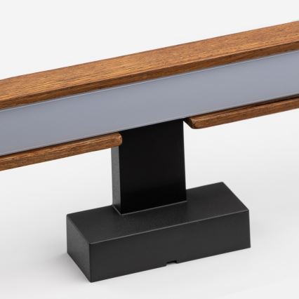 Brilagi - LED osvetljenje za kupatilsko ogledalo WOODY MIRROR LED/12W/230V 60 cm IP44 hrast-trešnja/crna