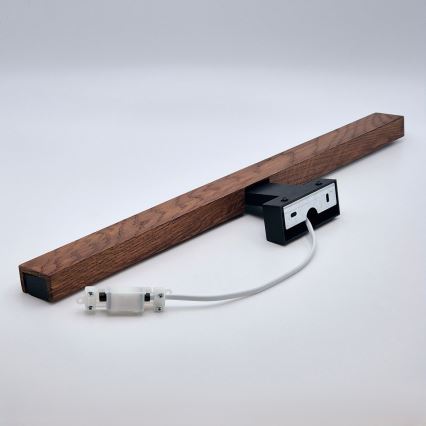 Brilagi - LED osvetljenje za kupatilsko ogledalo WOODY MIRROR LED/12W/230V 60 cm IP44 hrast-trešnja/crna