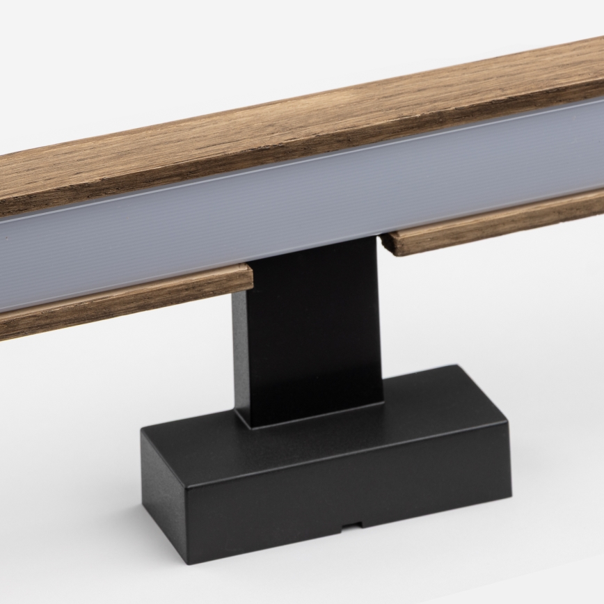 Brilagi - LED kupatilsko osvetljenje za ogledalo WOODY MIRROR LED/12W/230V 60 cm IP44 hrast/orah/crna