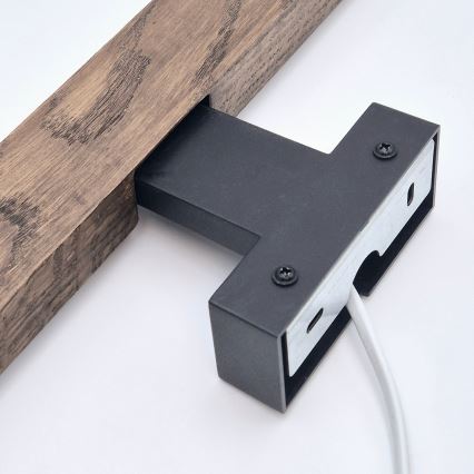 Brilagi - LED kupatilsko osvetljenje za ogledalo WOODY MIRROR LED/12W/230V 60 cm IP44 hrast/orah/crna