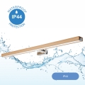 Brilagi - LED kupatilsko osvetljenje za ogledalo WOODY MIRROR LED/15W/230V 90 cm IP44 hrast/sjajni hrom