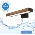 Brilagi - LED kupatilsko osvetljenje za ogledalo WOODY MIRROR LED/8W/230V 40 cm IP44 hrast-orah/crna