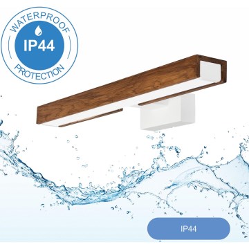 Brilagi - LED kupatilsko osvetljenje za ogledalo WOODY MIRROR LED/8W/230V 40 cm IP44 hrast trešnja/bela