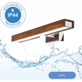Brilagi - LED kupatilsko osvetljenje za ogledalo WOODY MIRROR LED/8W/230V 40 cm IP44 hrast-trešnja/sjajni hrom
