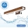 Brilagi - LED kupatilsko osvetljenje za ogledalo WOODY MIRROR LED/8W/230V 40 cm IP44 hrast-trešnja/sjajni hrom