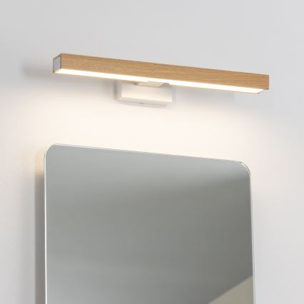 Brilagi - LED kupatilsko osvetljenje za ogledalo WOODY MIRROR LED/8W/230V 40 cm IP44 hrast/bela