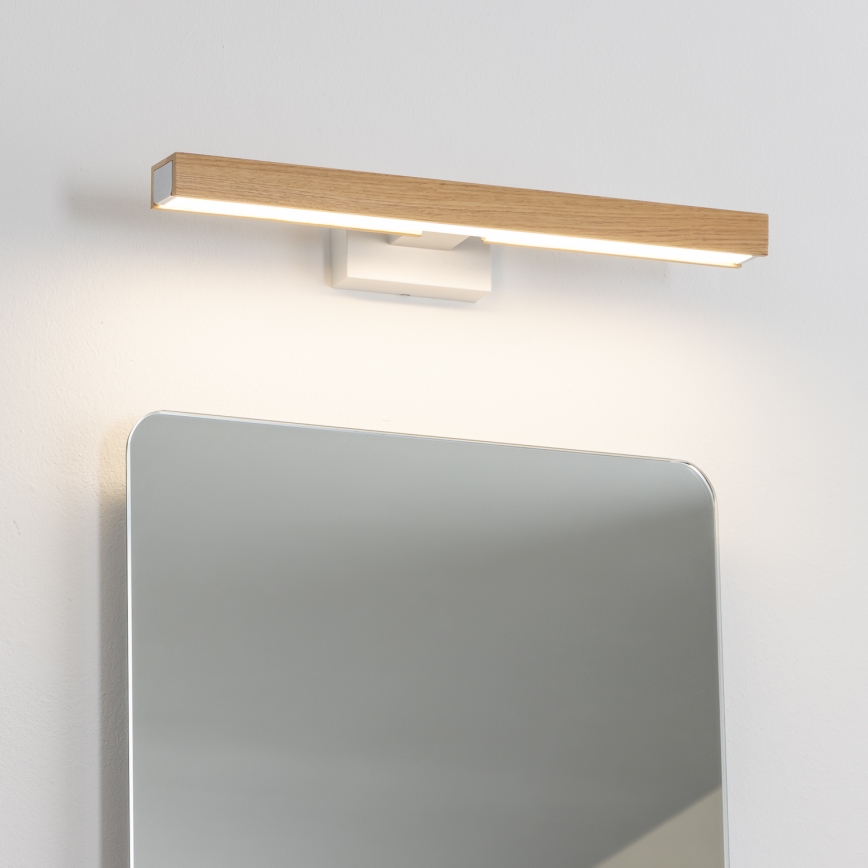 Brilagi - LED kupatilsko osvetljenje za ogledalo WOODY MIRROR LED/8W/230V 40 cm IP44 hrast/bela