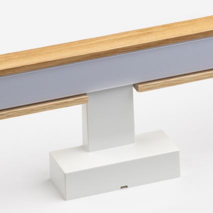 Brilagi - LED kupatilsko osvetljenje za ogledalo WOODY MIRROR LED/8W/230V 40 cm IP44 hrast/bela