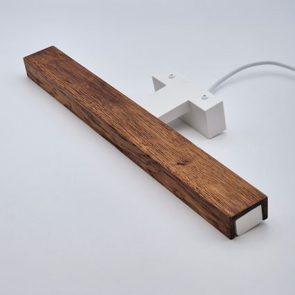Brilagi - LED kupatilsko osvetljenje za ogledalo WOODY MIRROR LED/8W/230V 40 cm IP44 hrast trešnja/bela