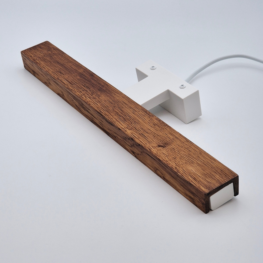 Brilagi - LED kupatilsko osvetljenje za ogledalo WOODY MIRROR LED/8W/230V 40 cm IP44 hrast trešnja/bela
