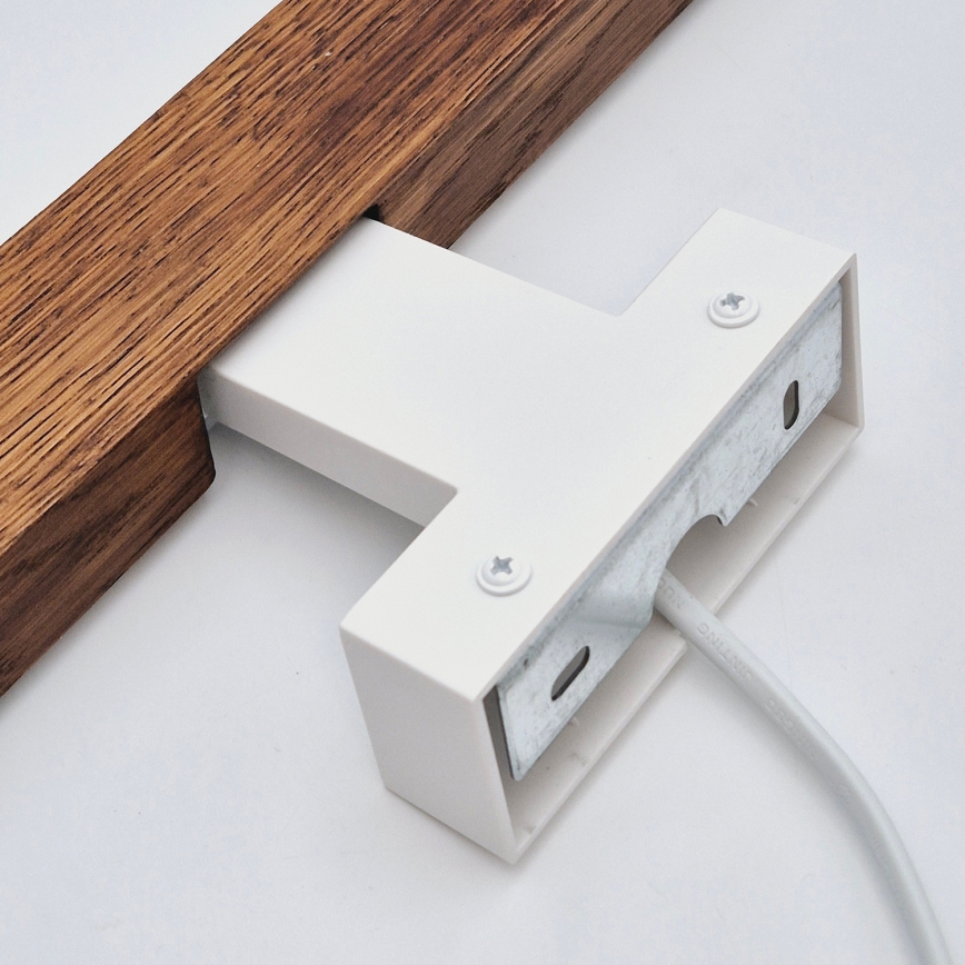 Brilagi - LED kupatilsko osvetljenje za ogledalo WOODY MIRROR LED/8W/230V 40 cm IP44 hrast trešnja/bela