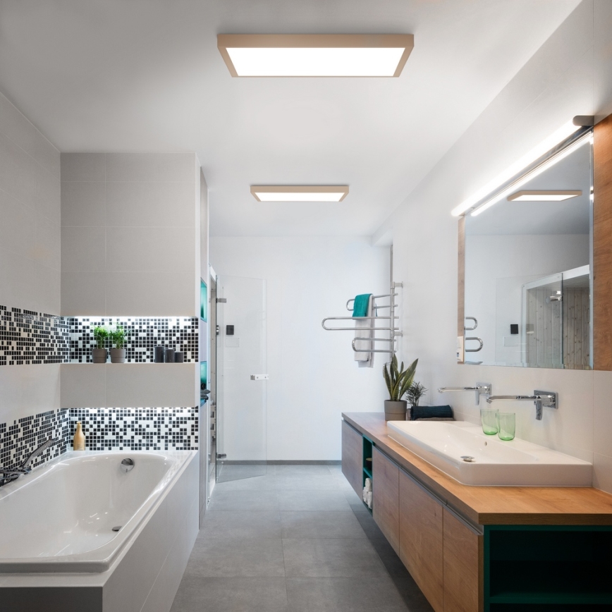 Brilagi - LED plafonsko svetlo za kupatilo FRAME LED/50W/230V 60x60 cm IP44 bež