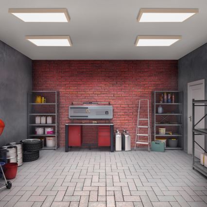 Brilagi - LED plafonsko svetlo za kupatilo FRAME LED/50W/230V 60x60 cm IP44 bež