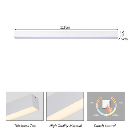 Brilagi - LED plafonsko svetlo za kupatilo SLEEKLINE LED/40W/230V 3000/4500/6000K belo IP44