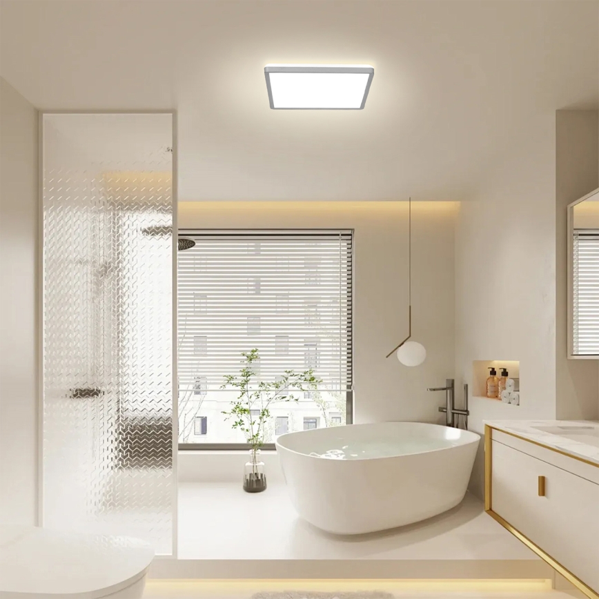 Brilagi - LED kupatilsko plafonsko svetlo ULTRA SLIM LED/18W/230V 30x30 cm srebrno IP54