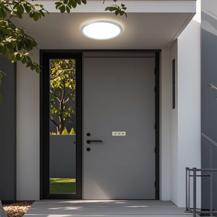 Brilagi - LED plafonsko svetlo za kupatilo ULTRA SLIM LED/24W/230V prečnik 42 cm srebrno IP54