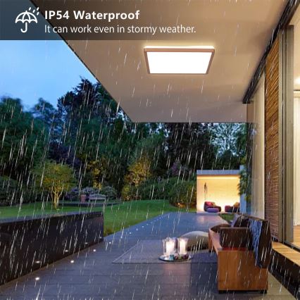 Brilagi - LED plafonsko svetlo za kupatilo ULTRA SLIM LED/24W/230V 42x42 cm ružičasto zlato IP54