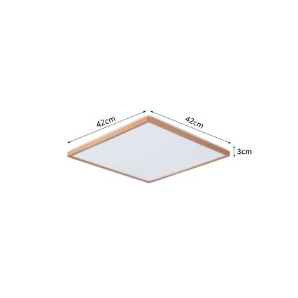Brilagi - LED plafonsko svetlo za kupatilo ULTRA SLIM LED/24W/230V 42x42 cm ružičasto zlato IP54