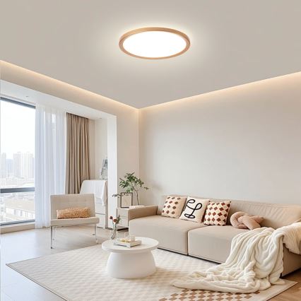 Brilagi - LED plafonsko svetlo za kupatilo ULTRA SLIM LED/24W/230V Ø 42 cm ružičasto zlato IP54