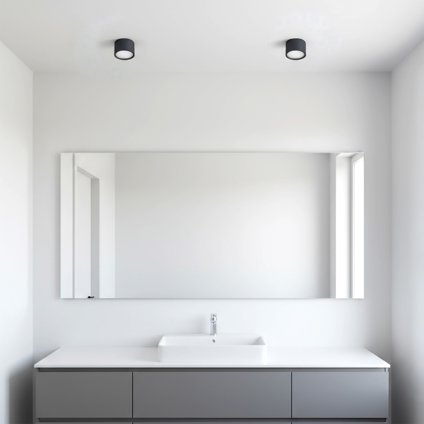 Brilagi - LED Kupatilsko spot svetlo SMOOTH 1xGX53/15W/230V crna IP65