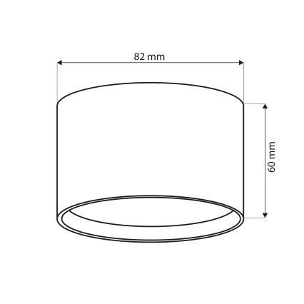 Brilagi - LED Kupatilsko spot svetlo SMOOTH 1xGX53/15W/230V crna IP65