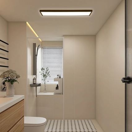 Brilagi - LED plafonsko svetlo za kupatilo FRAME LED/50W/230V 120x30 cm IP44 crna
