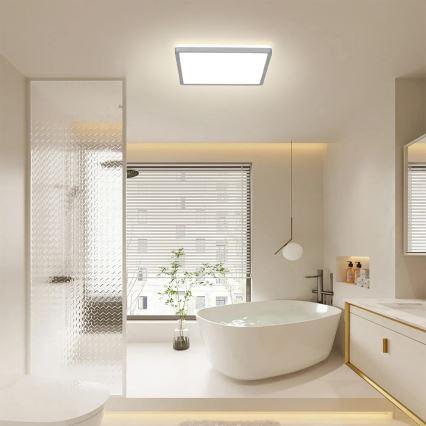 Brilagi - LED plafonsko svetlo za kupatilo ULTRA SLIM LED/24W/230V 42x42 cm srebrno IP54