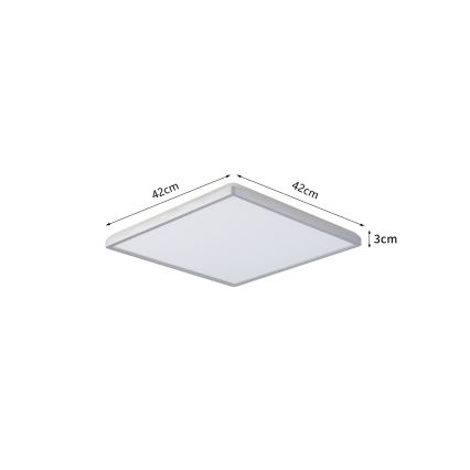 Brilagi - LED plafonsko svetlo za kupatilo ULTRA SLIM LED/24W/230V 42x42 cm srebrno IP54