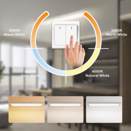 Brilagi - LED plafonsko svetlo za kupatilo FRAME LED/50W/230V 3000/4000/6000K 120x30 cm IP44 srebrno