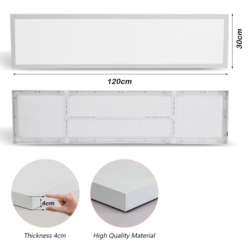 Brilagi - LED stropno svetlo za kupatilo FRAME LED/50W/230V 120x30 cm 3000/4000/6000K IP44 bela