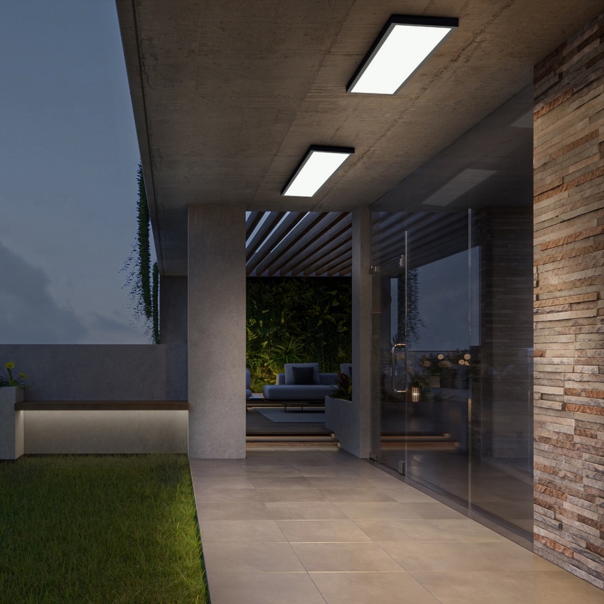 Brilagi - LED kupatilsko plafonsko svetlo FRAME LED/50W/230V 120x30 cm 3000/4000/6000K IP44 crna