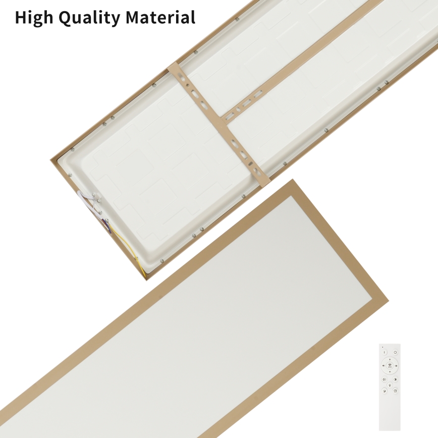 Brilagi - LED prigušiva plafonsko svetlo za kupatilo FRAME SMART LED/50W/230V 120x30 cm 3000-6000K IP44 bež + daljinski upravljač