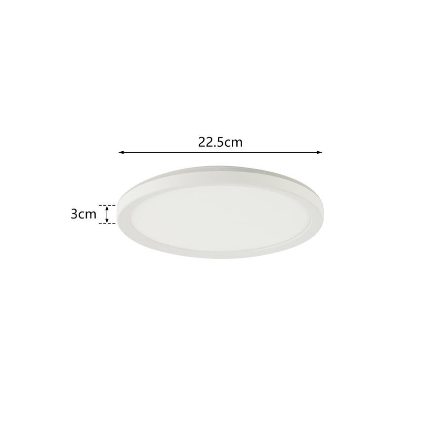 Brilagi - LED kupatilsko stropno svetlo ULTRA SLIM LED/12W/230V Ø 22,5 cm bela IP54