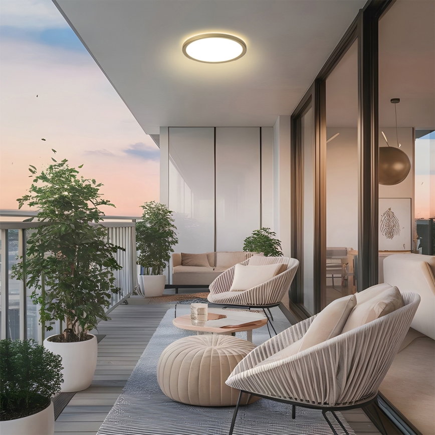 Brilagi - LED plafonsko svetlo za kupatilo ULTRA SLIM LED/12W/230V prečnik 22,5 cm zlatno IP54