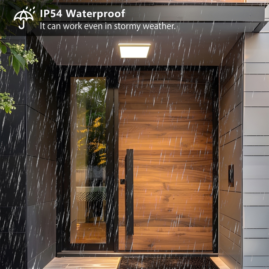 Brilagi - LED plafonsko svetlo za kupatilo ULTRA SLIM LED/18W/230V 30x30 cm zlatno IP54