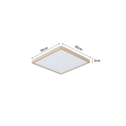 Brilagi - LED plafonsko svetlo za kupatilo ULTRA SLIM LED/18W/230V 30x30 cm zlatno IP54
