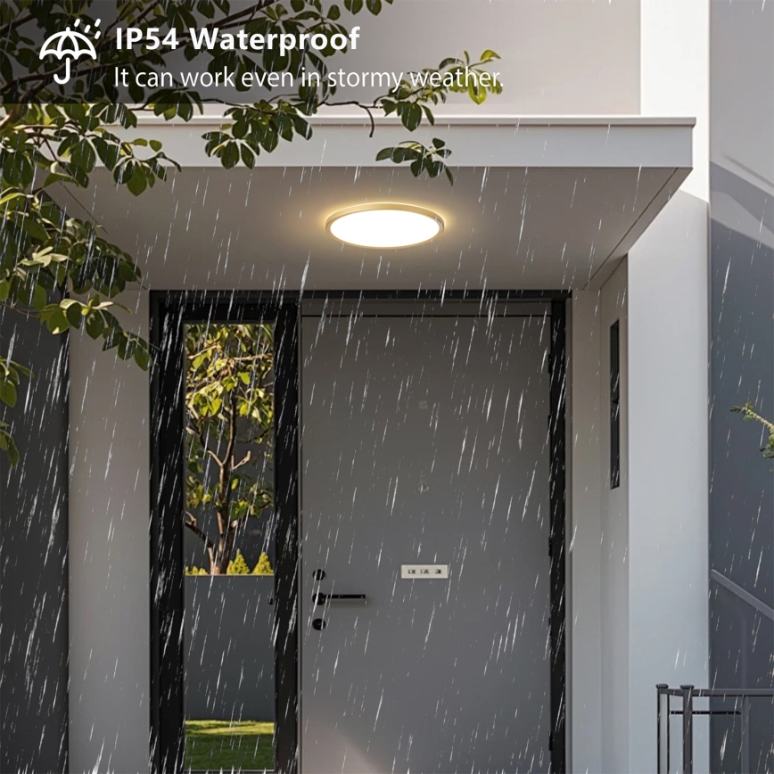 Brilagi - LED plafonsko svetlo za kupatilo ULTRA SLIM LED/18W/230V Ø 30 cm zlatna IP54