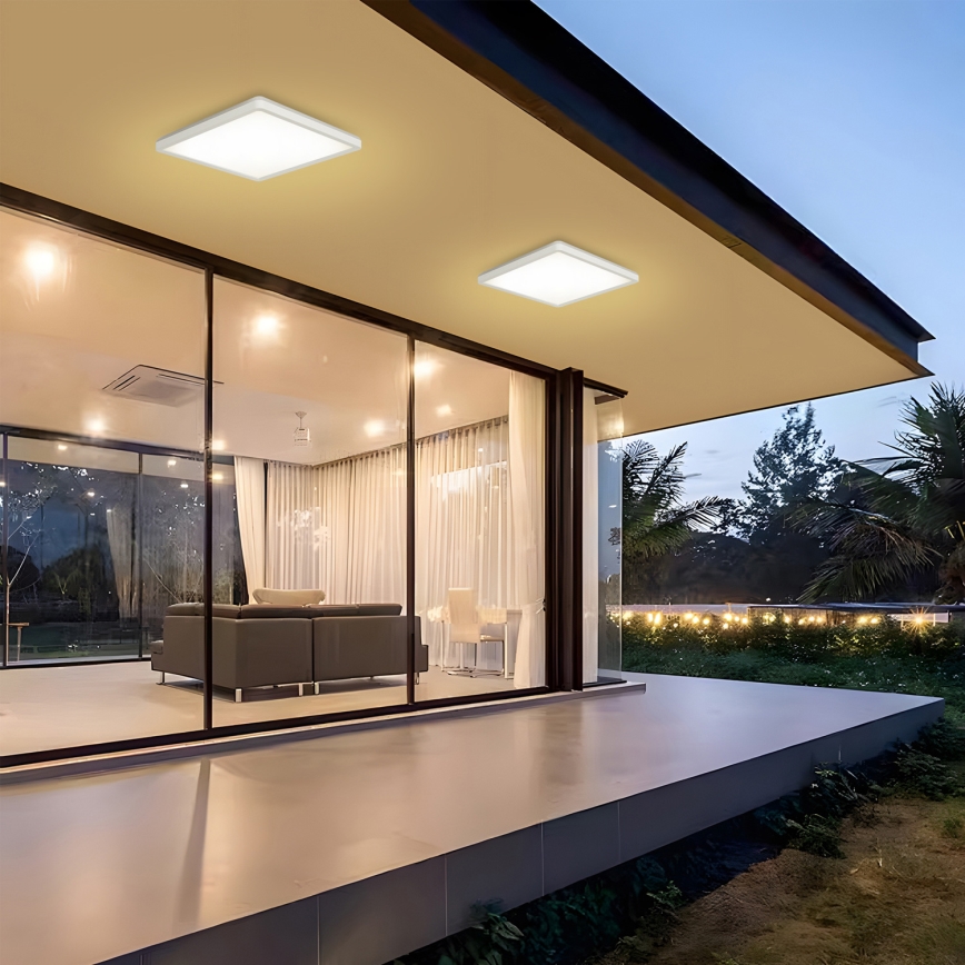 Brilagi - LED plafonska svetiljka za kupatilo ULTRA SLIM LED/24W/230V 42x42 cm bela IP54