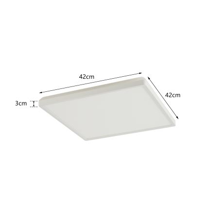 Brilagi - LED plafonska svetiljka za kupatilo ULTRA SLIM LED/24W/230V 42x42 cm bela IP54