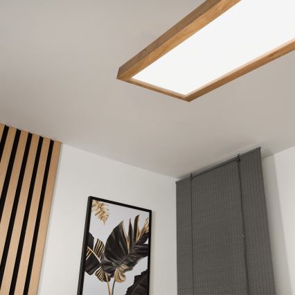 Brilagi - LED plafonsko svetlo za kupatilo WOODY FRAME LED/40W/230V 120x30 cm IP44 hrast