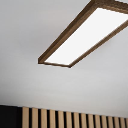 Brilagi - LED kupatilsko stropno svetlo WOODY FRAME LED/40W/230V 120x30 cm IP44 hrast/orah
