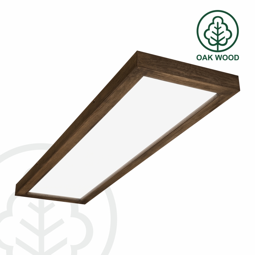 Brilagi - LED kupatilsko stropno svetlo WOODY FRAME LED/40W/230V 120x30 cm IP44 hrast/orah