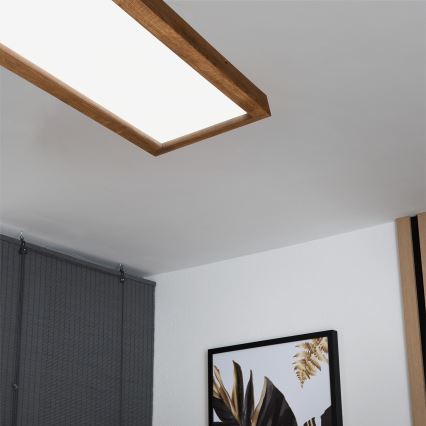 Brilagi - LED plafonsko svetlo za kupatilo WOODY FRAME LED/40W/230V 120x30 cm IP44 hrast trešnja